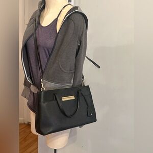 ✨ 🖤Kate Spade New York Black Saffiano Leather Satchel Crossbody Bag